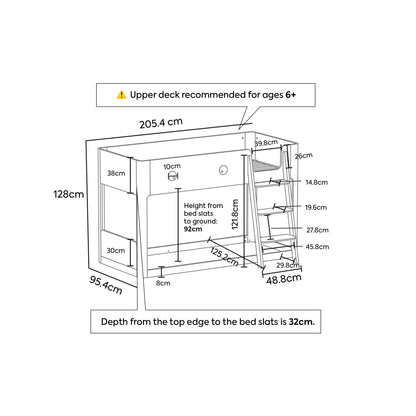 Big Eyes Reversible Low Loft Bed