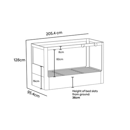 Big Eyes Reversible Low Loft Bed