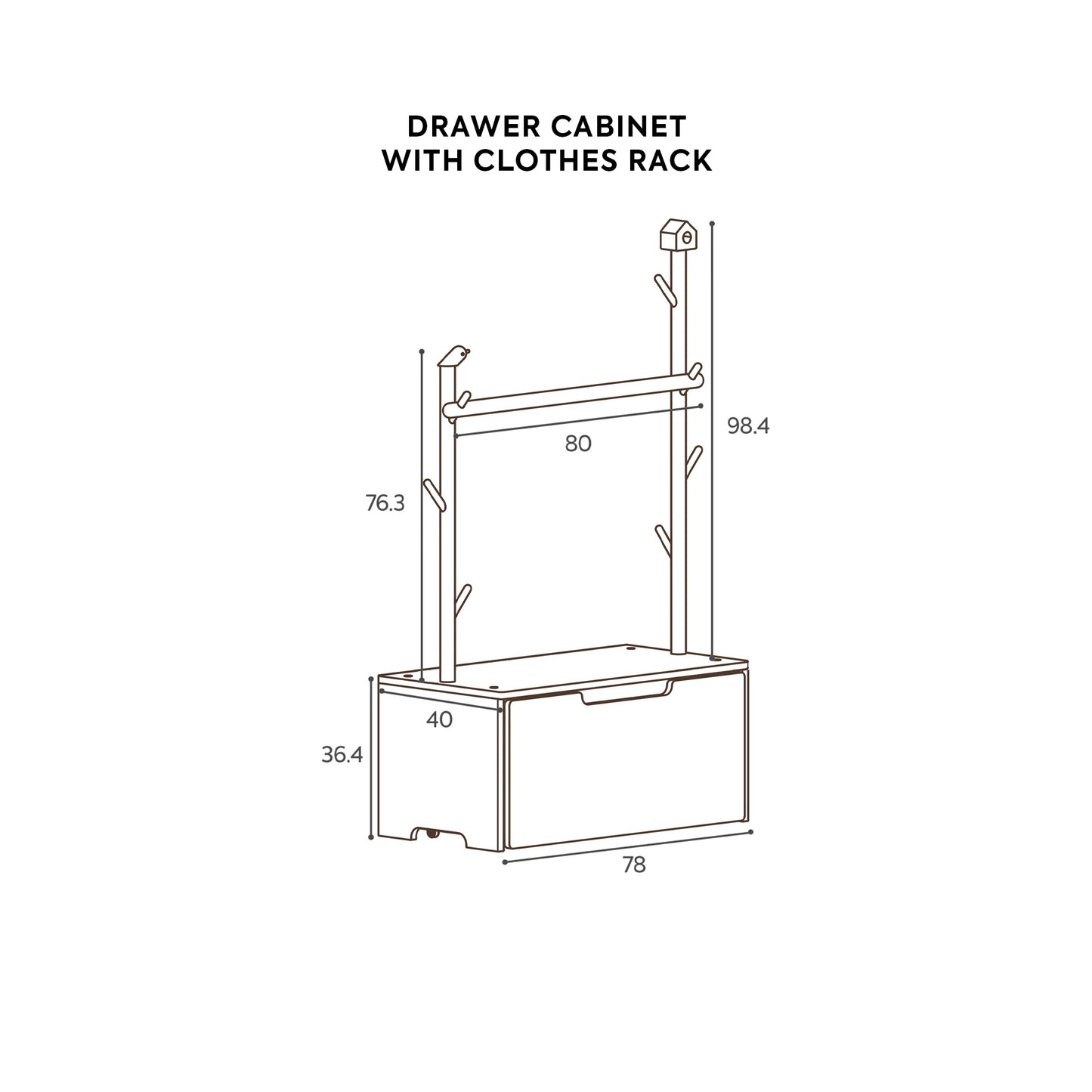 Cube Montessori Drawer Cabinet