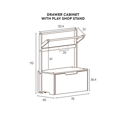 Cube Montessori Drawer Cabinet