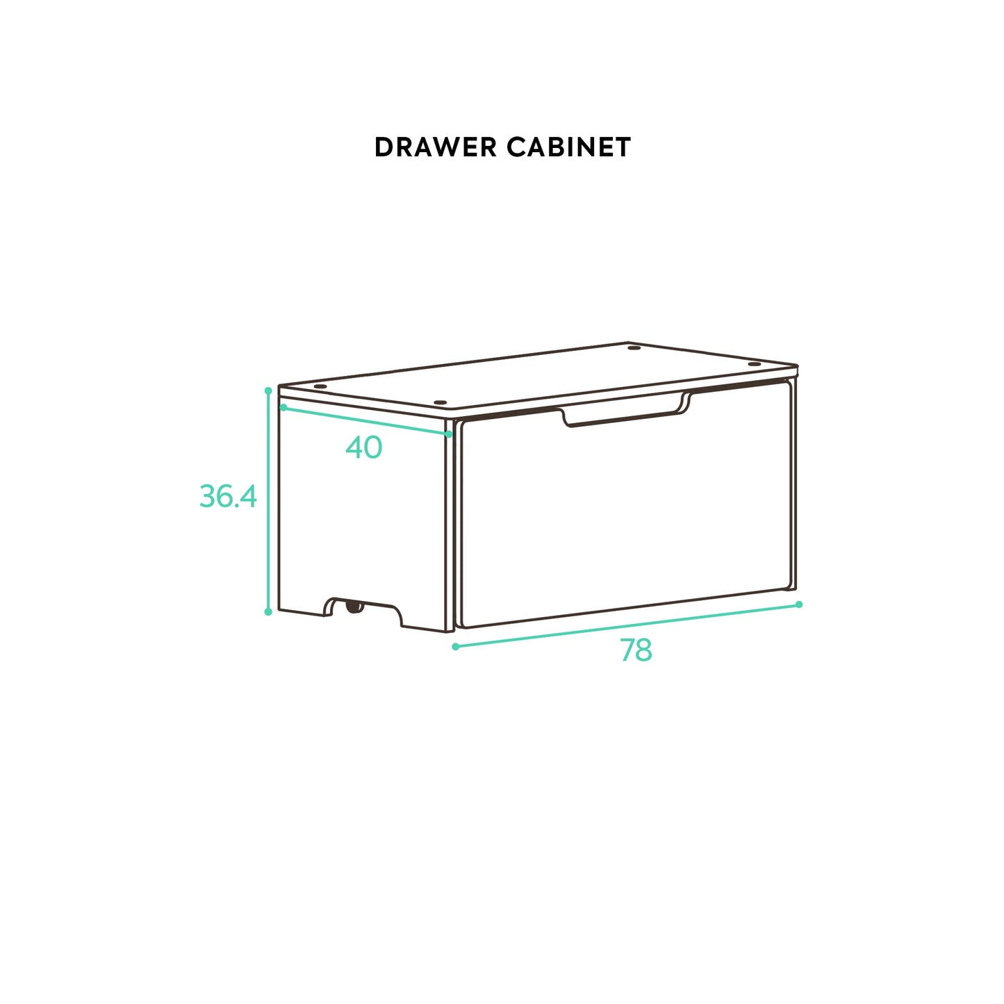 Cube Montessori Drawer Cabinet