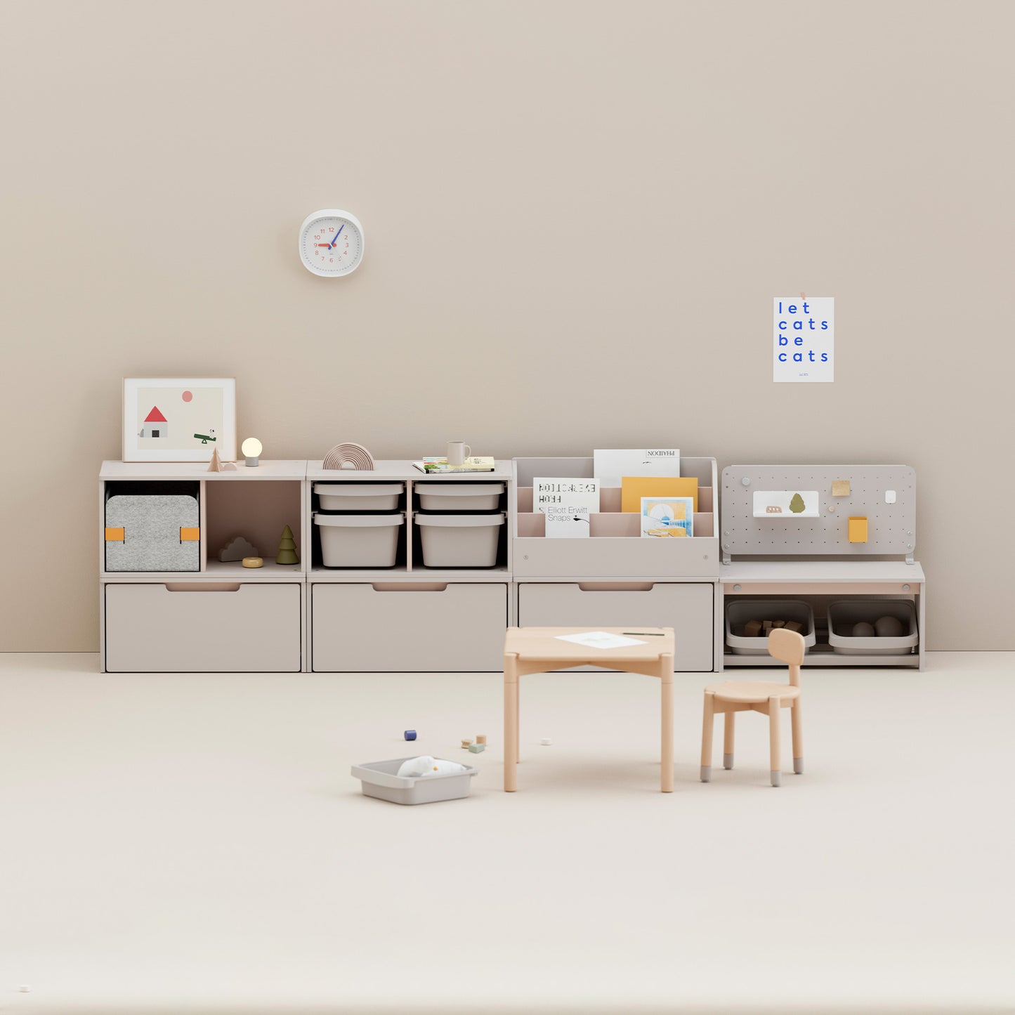 Cube Montessori Drawer Cabinet