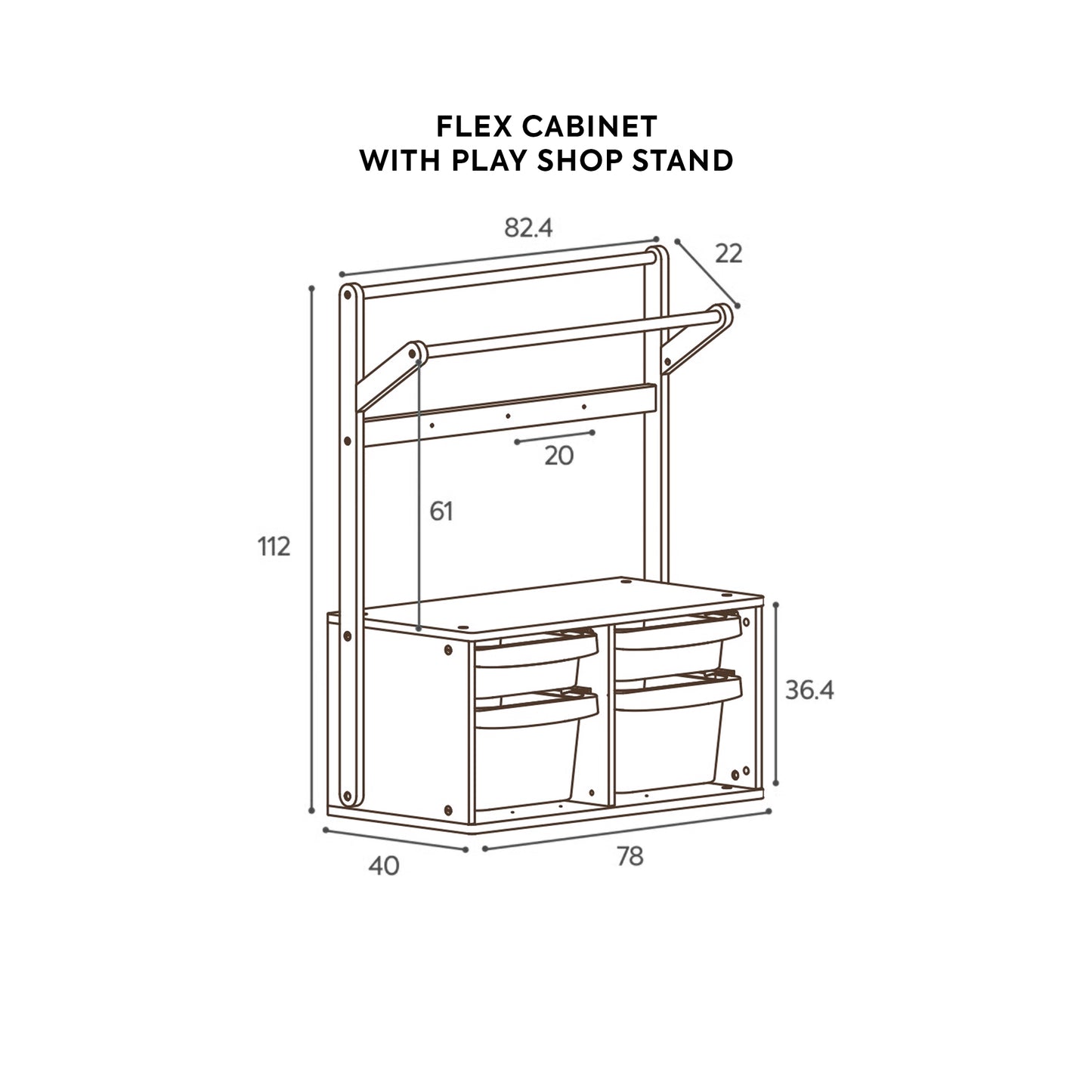 Cube Montessori Flex Cabinet