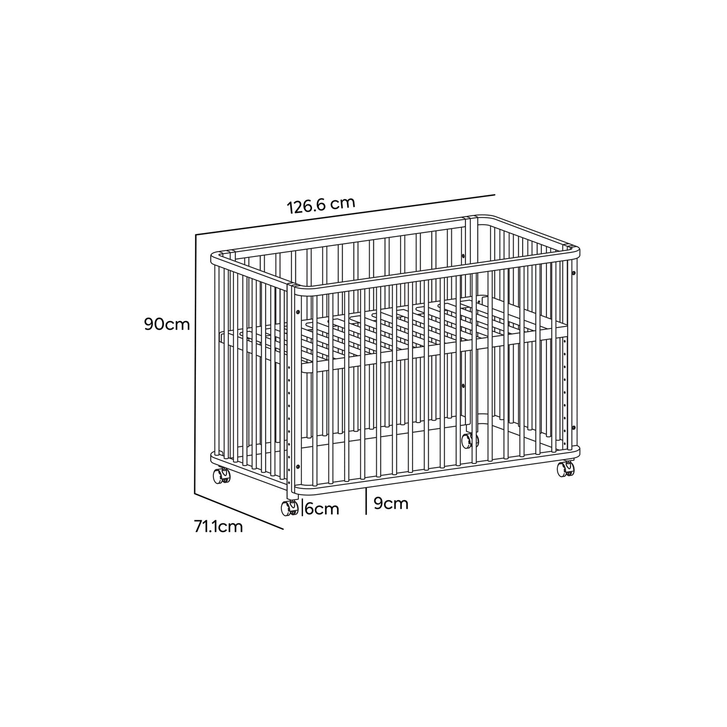 Kick It! 4-in-1 Baby Cot