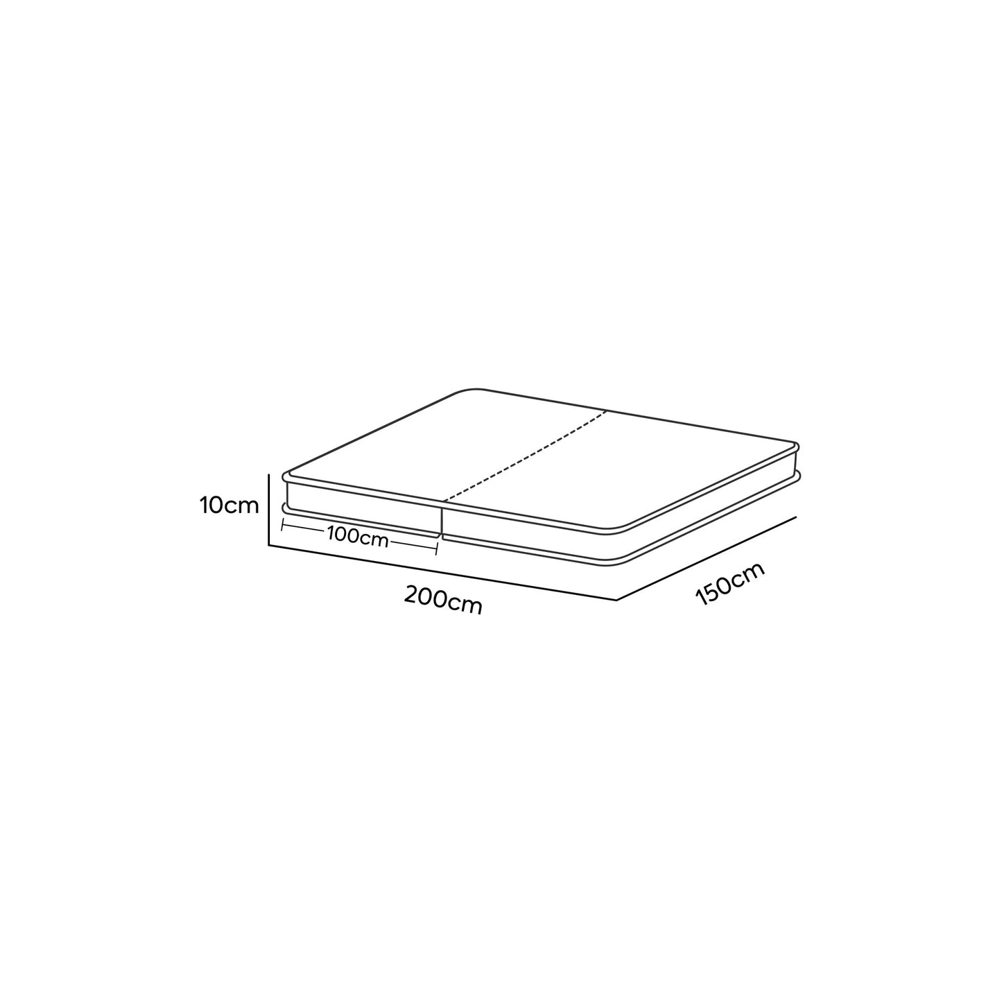 Memory Foam & Natural Jute Dual Firmness Foldable Mattress