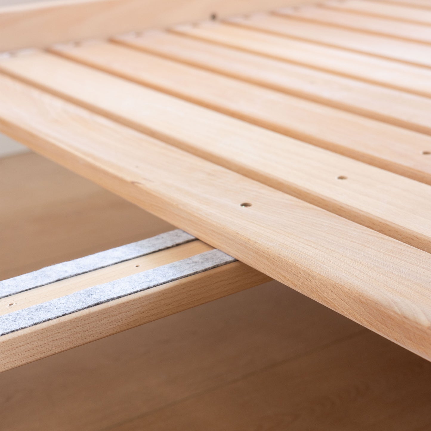 No. 1 Montessori Bed with Colourblock Padded Headboard