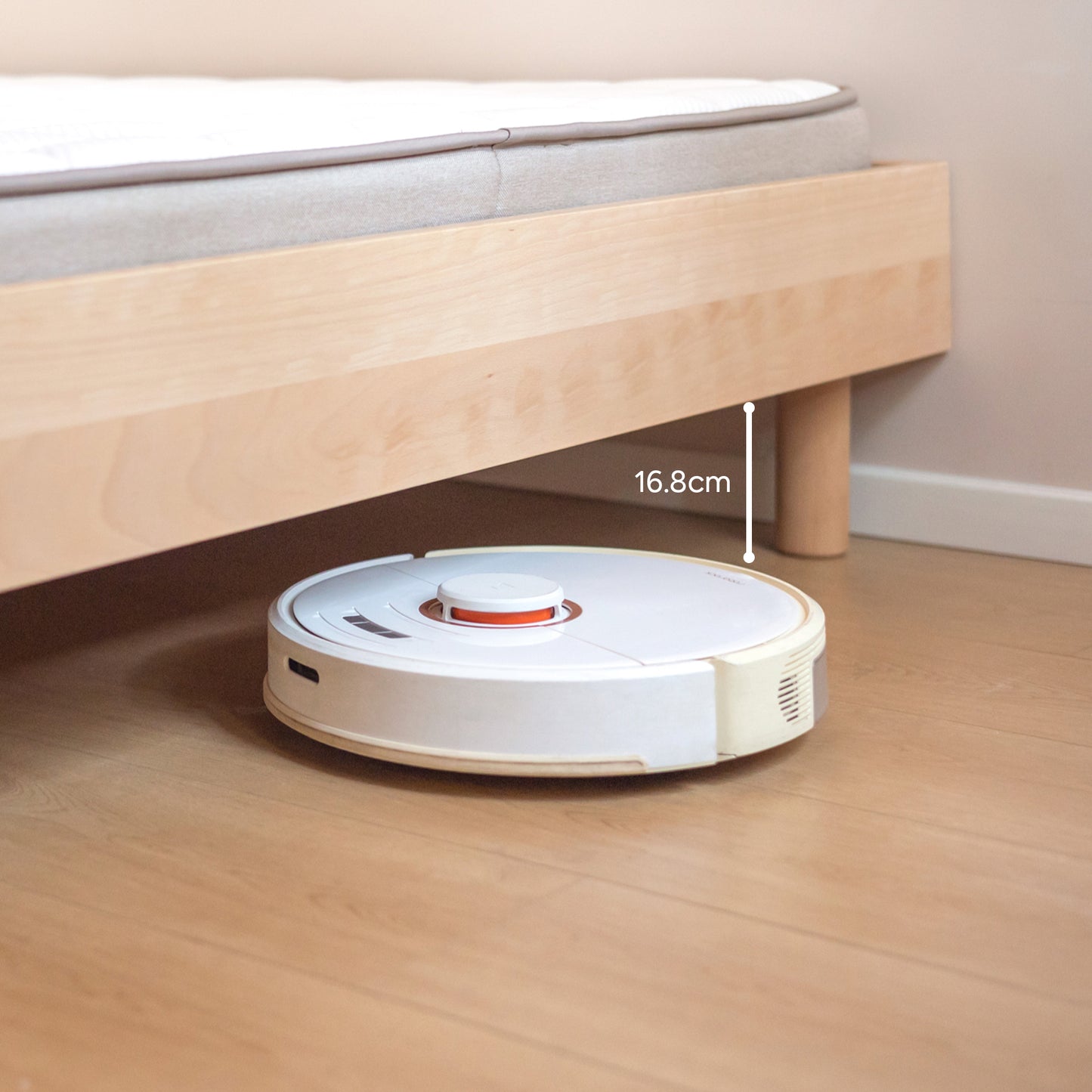 No. 1 Montessori Bed with Colourblock Padded Headboard