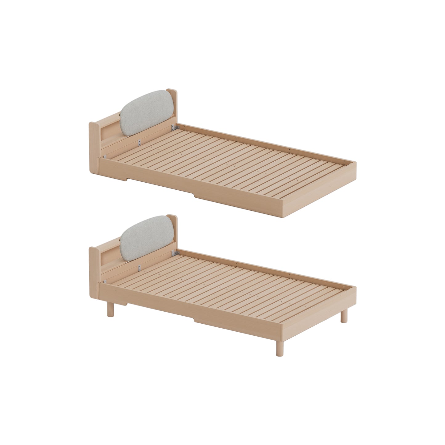 No. 1 Bed with Padded Headboard