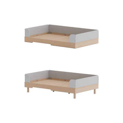 No. 1 Montessori Floor Bed with 3-sided Bedrails