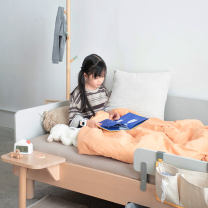 No. 1 Montessori Floor Bed with 3-sided Bedrails