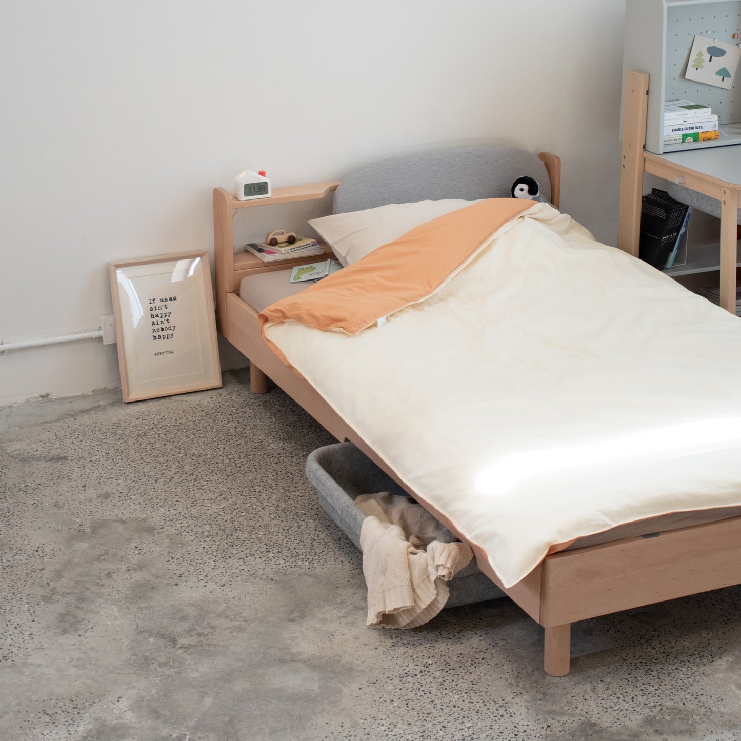 No. 1 Montessori Bed with Padded Headboard