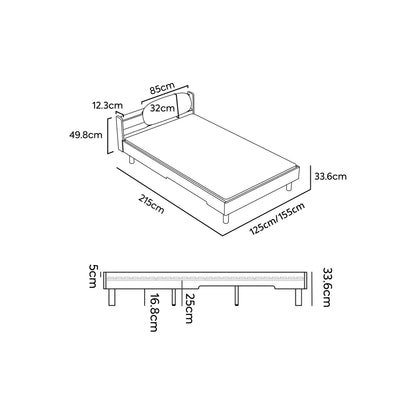 No. 1 Montessori Bed with Padded Headboard