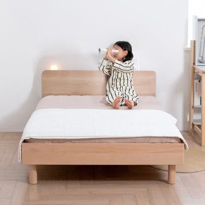 No. 1 Montessori Bed with Wooden Headboard