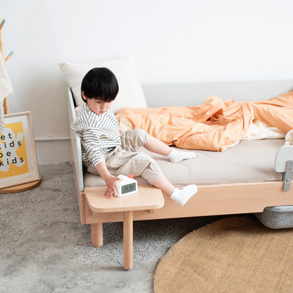 No. 1 Montessori Floor Bed with 3-sided Bedrails