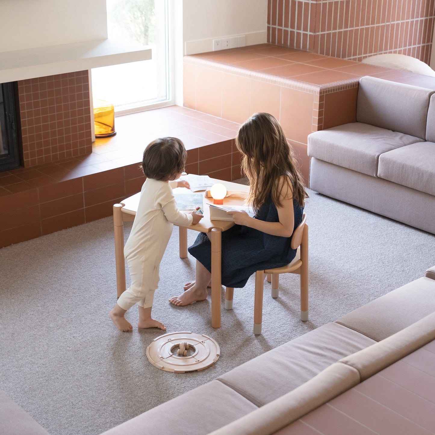 Snowy Paws Adjustable Play Table & Chair