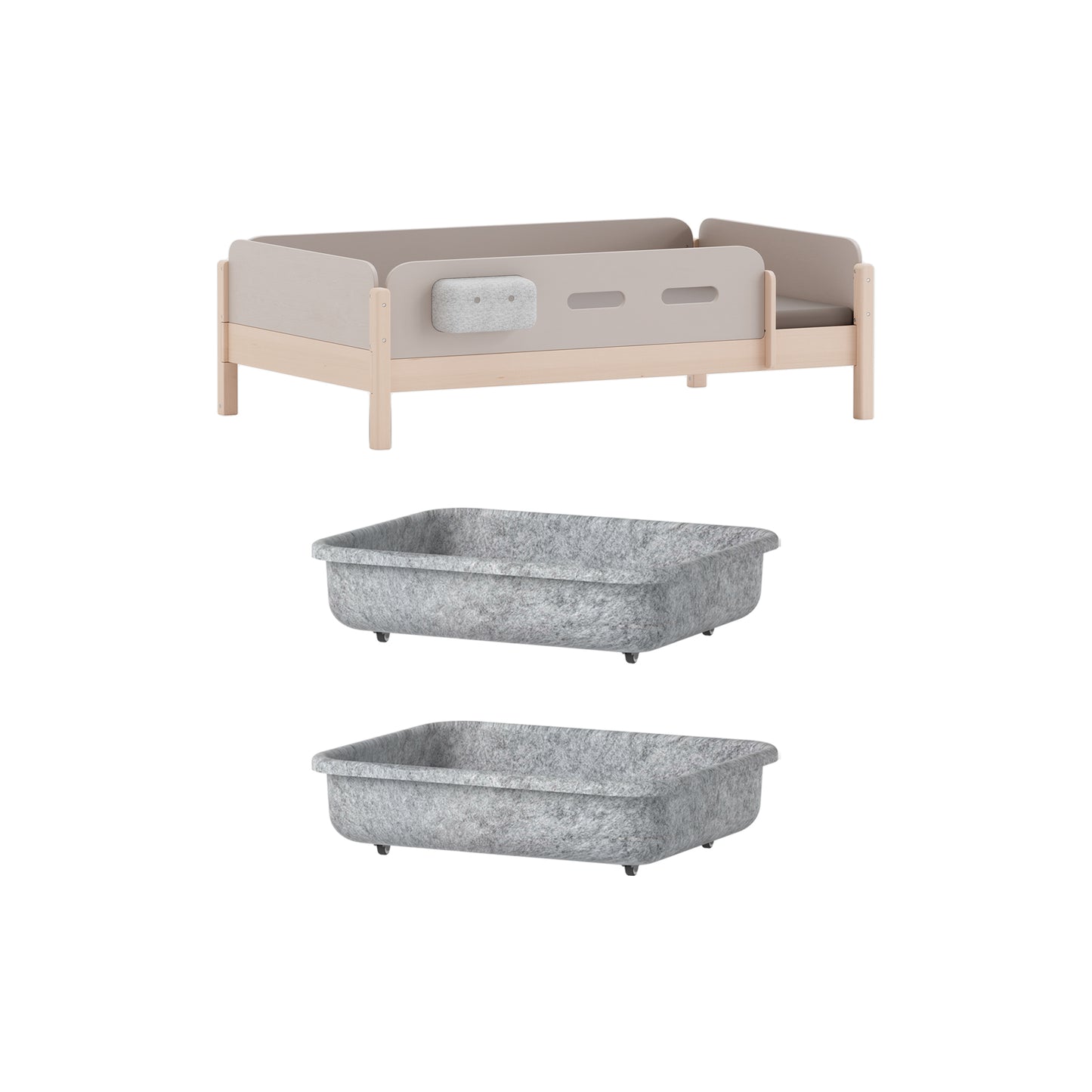 Steady Bed with 4-sided Bedrails