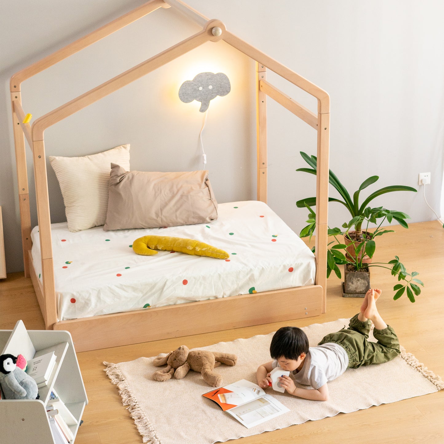 Wild Tent House Convertible Montessori Floor Bed